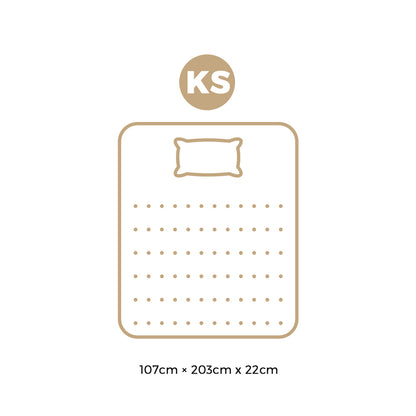 King Single Mattress 22CM Cool Gel Foam Bonnell Spring with Pillow