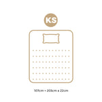 King Single Mattress 22CM Cool Gel Foam Bonnell Spring with Pillow