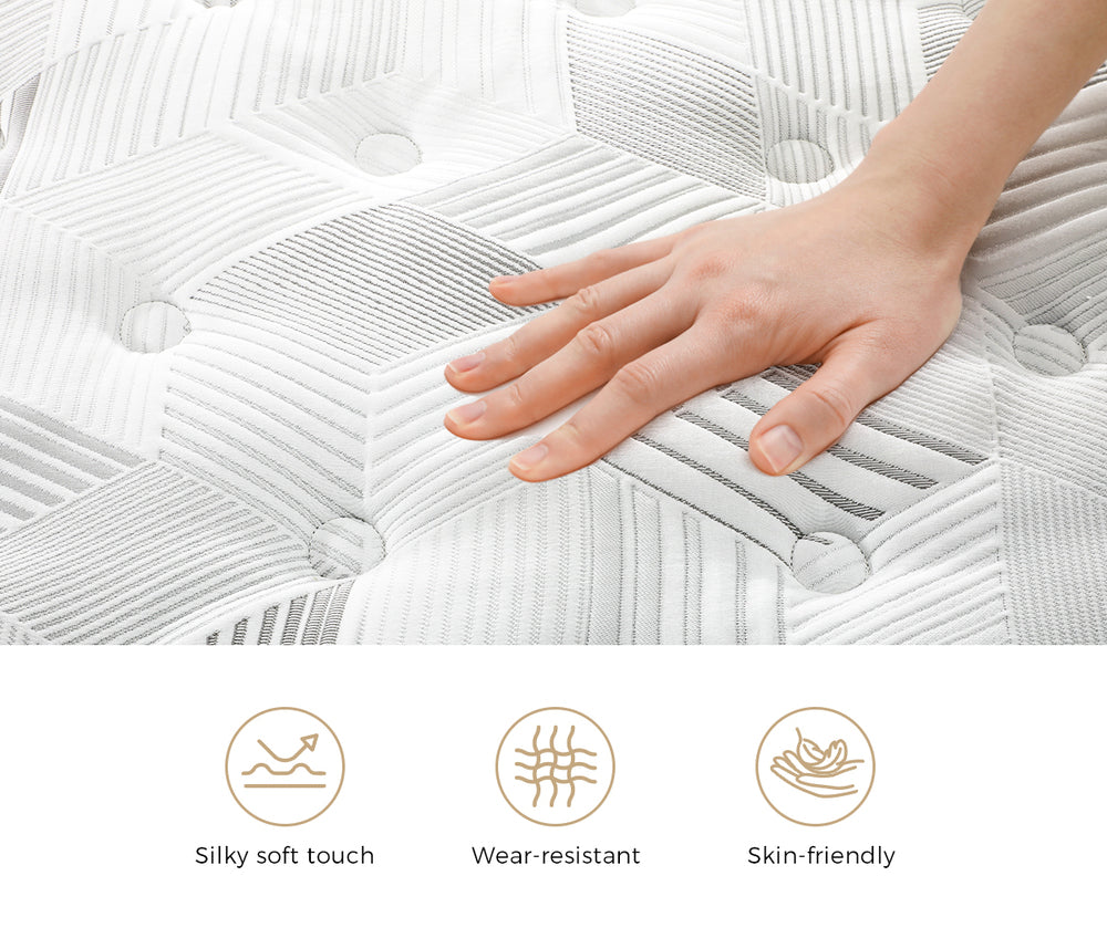 King Single Mattress 22CM Cool Gel Foam Bonnell Spring with Pillow