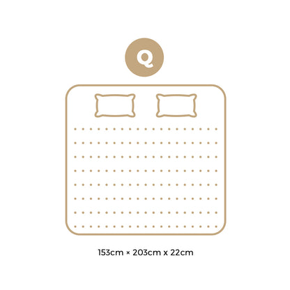Queen Mattress 22CM Cool Gel Foam Bonnell Spring with Pillows