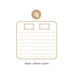 Queen Mattress 22CM Cool Gel Foam Bonnell Spring with Pillows