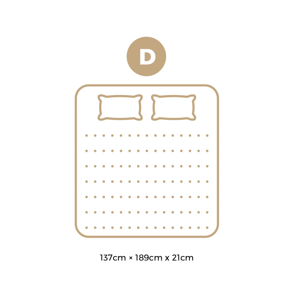 Double Mattress Bonnell Spring Tight Top 21CM
