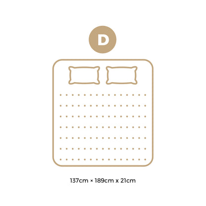 Double Mattress Bonnell Spring Tight Top 21CM