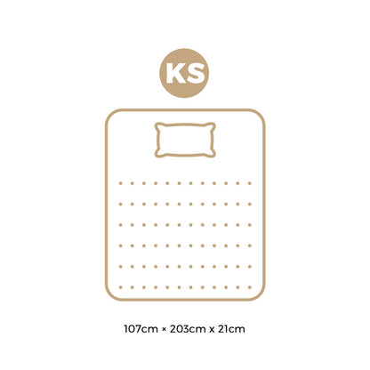 King Single Mattress Bonnell Spring Tight Top 21CM