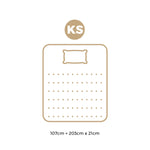 King Single Mattress Bonnell Spring Tight Top 21CM