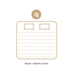 Queen Mattress Bonnell Spring Tight Top 21CM
