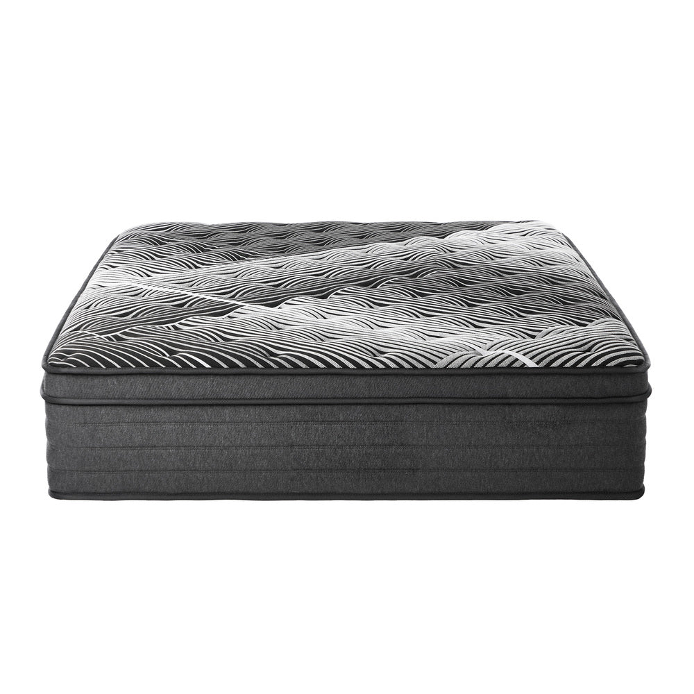 Double & Queen Mattress 9 Zone Pocket Spring Foam Bamboo Euro Top 35cm Medium