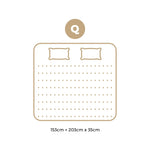 Double & Queen Mattress 9 Zone Pocket Spring Foam Bamboo Euro Top 35cm Medium