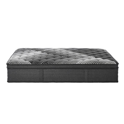 Double & Queen Mattress 9 Zone Pocket Spring Foam Bamboo Euro Top 35cm Medium