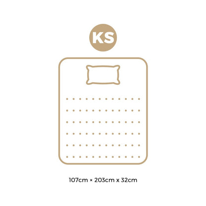 King Single Pocket Spring Mattress 32cm | HomeAndLiving