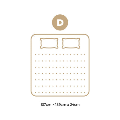 King Single Mattress Tight Top Foam 5 Zone Pocket Spring Innerspring 24cm