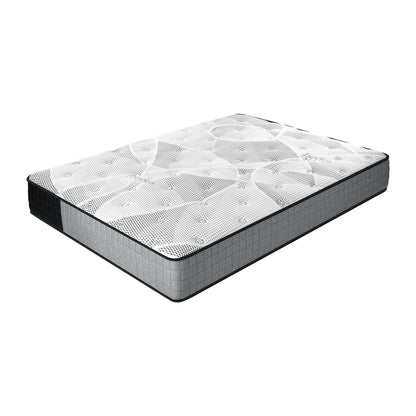 King Single Mattress Tight Top Foam 5 Zone Pocket Spring Innerspring 24cm