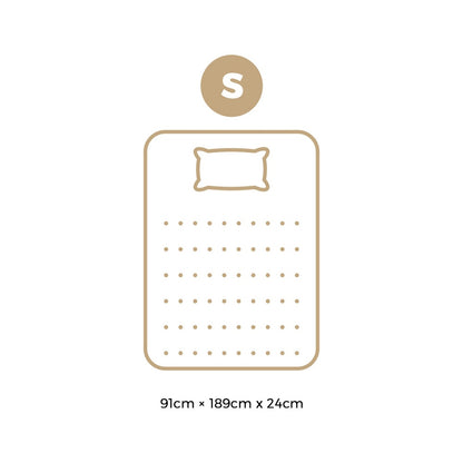 King Single Mattress Tight Top Foam 5 Zone Pocket Spring Innerspring 24cm
