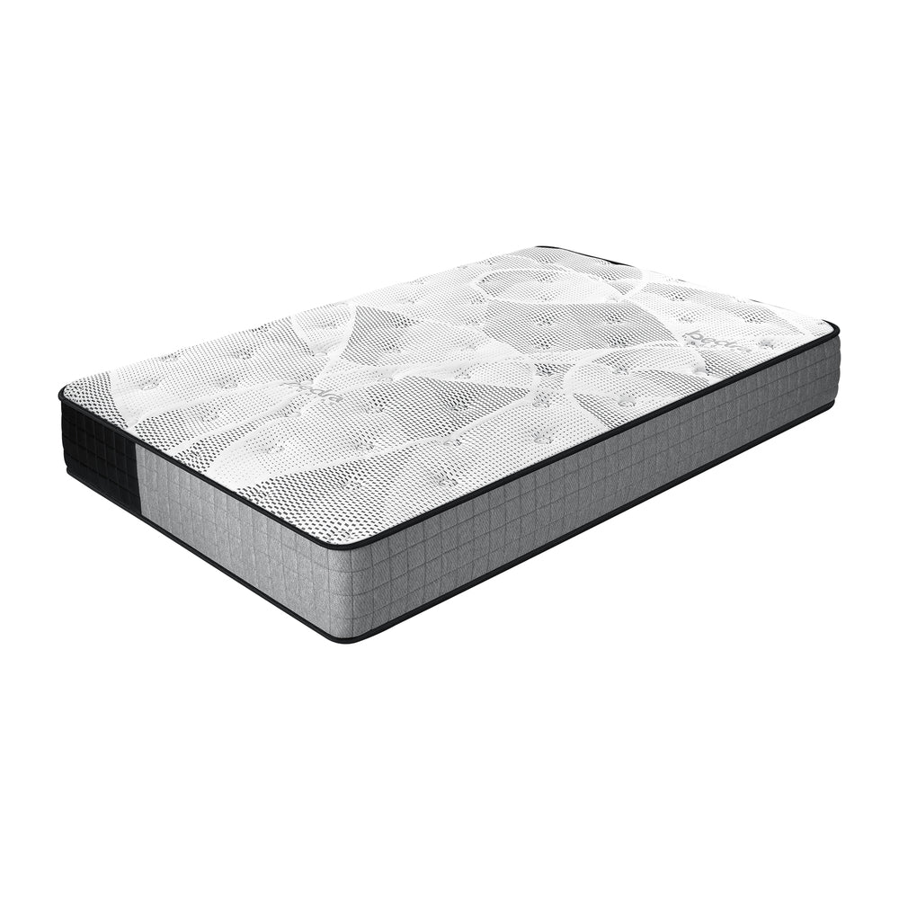 King Single Mattress Tight Top Foam 5 Zone Pocket Spring Innerspring 24cm