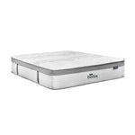 King 34cm 7 Zone Mattress Euro Top Bed Mattress Pocket Spring Medium Firm