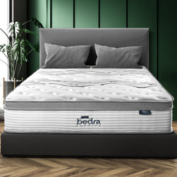 Queen 34cm 7 Zone Mattress Euro Top Bed Mattress Pocket Spring Medium Firm