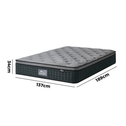 Double Mattress Euro Top Pocket Spring 34cm | HomeAndLiving