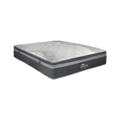 H&L 36cm King Mattress Breathable Euro Top Natural Latex Foam 7 zone