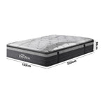 H&L 36cm 7 zone Queen Mattress Euro Top Natural Latex Foam Breathable