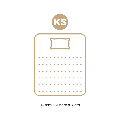 H&L King Single Mattress Breathable Luxury Bonnell Spring Foam Medium 18cm