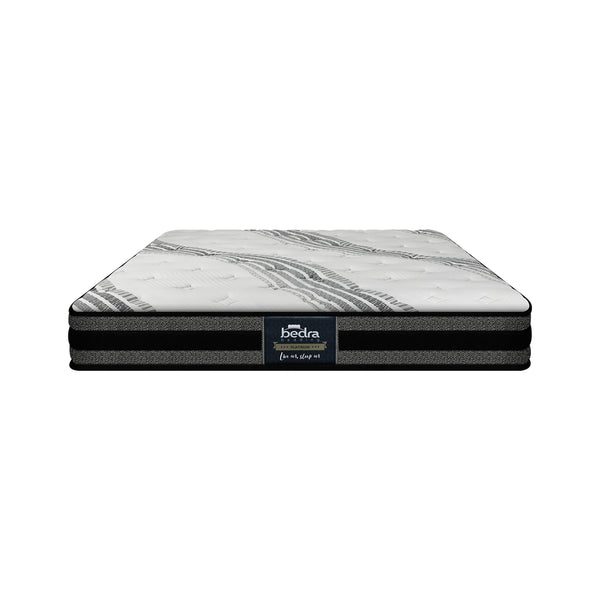  H&L Queen Mattress Breathable Luxury Bed Bonnell Spring Foam Medium 18cm