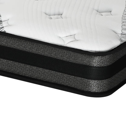 H&L Queen Mattress Breathable Luxury Bed Bonnell Spring Foam Medium 18cm