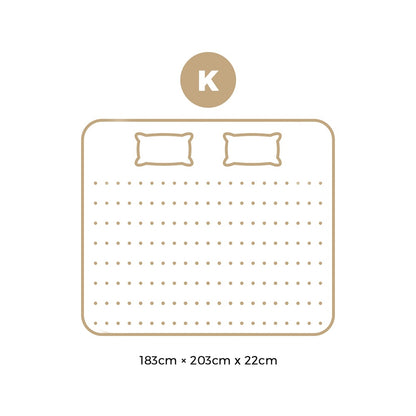 King Mattress Breathable Bonnell Spring Foam 22cm