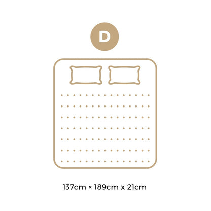 H&L Upgrade to the Medium 21cm Double Mattress with Bonnell Spring Foam