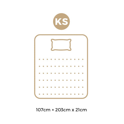 H&L 21cm King Single Mattress 7 layer Breathable Luxury Bed Cool Foam Medium Firm