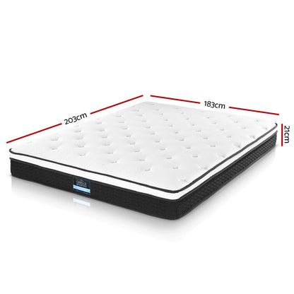 21Cm Mattress Euro Top King