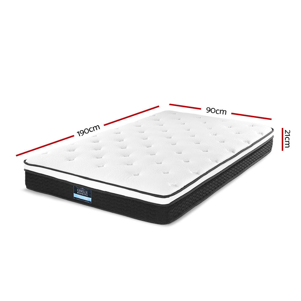 21Cm Mattress Euro Top Single