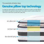 H&L Bedding Alzbeta King Single Size Pillow Top Spring Foam Mattress