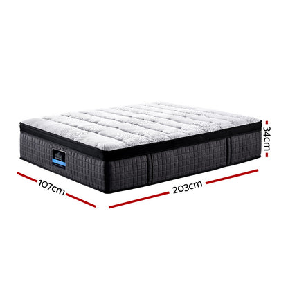 34Cm Mattress 9 Zone Latex Foam King Single
