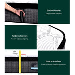 H&L Presents Single Bed Mattress 9 Zone Pocket Spring Latex Foam Medium Firm 34Cm