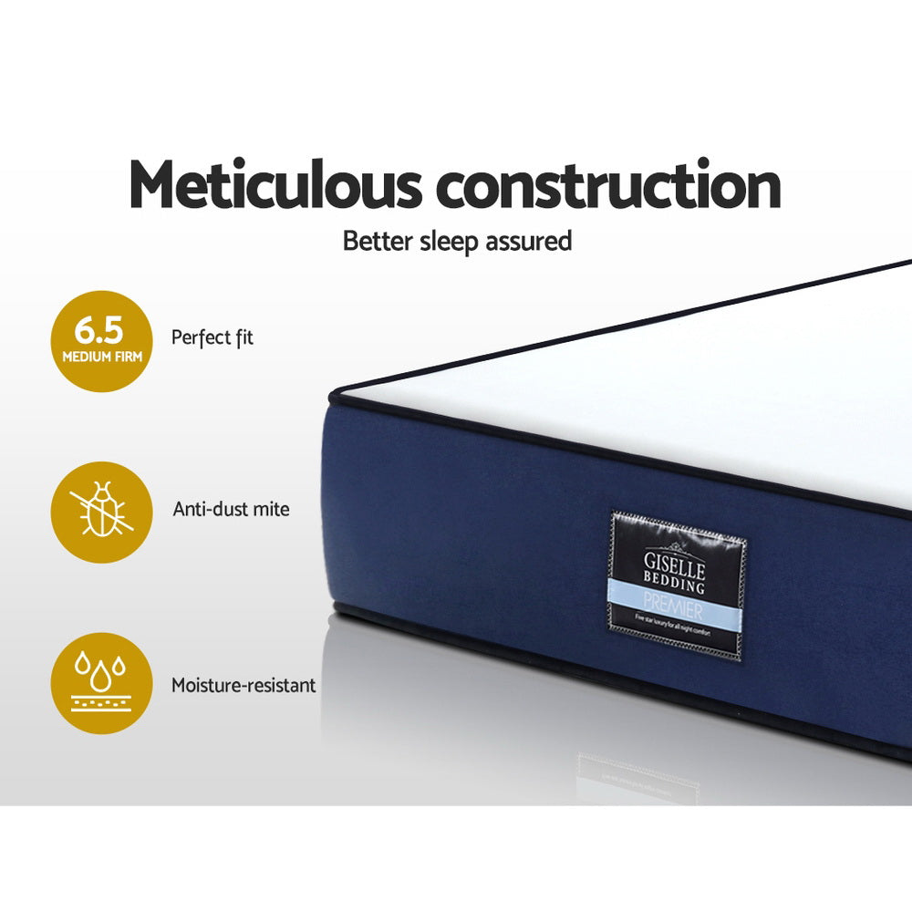 H&L Presents Double Mattress Pocket Spring 7-Zone Latex Foam Layer Bed Mattresses