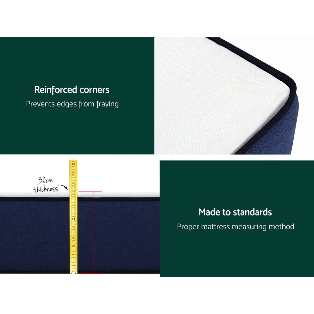 H&L Presents Double Mattress Pocket Spring 7-Zone Latex Foam Layer Bed Mattresses