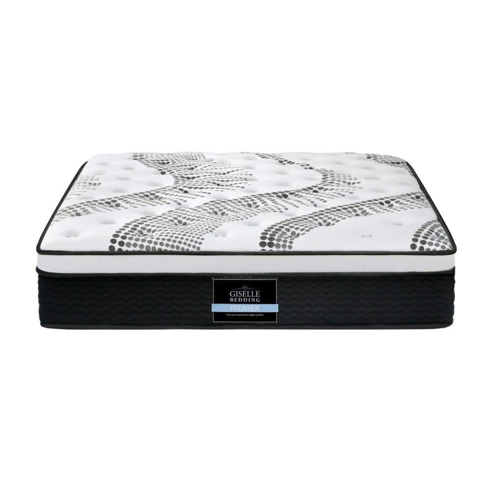 32cm Plush Euro Top Mattress Super King Supportive Comfortable Bed