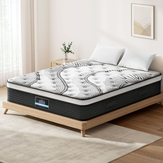 32cm Plush Euro Top Mattress Super King Supportive Comfortable Bed