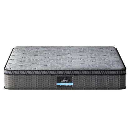 Giselle Bedding Single Mattress 26cm Enhanced 6-turn Pocket Spring for Isolate Motion with Reinforced Edge Support