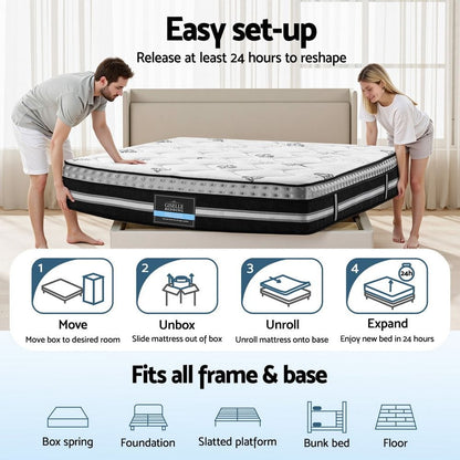 White mattress 190x137x35cm, view 7