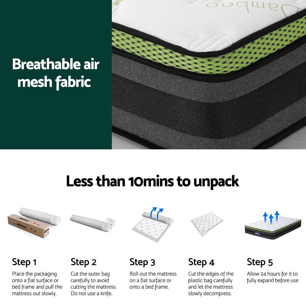 Mattress Cool Gel Foam 30cm Double
