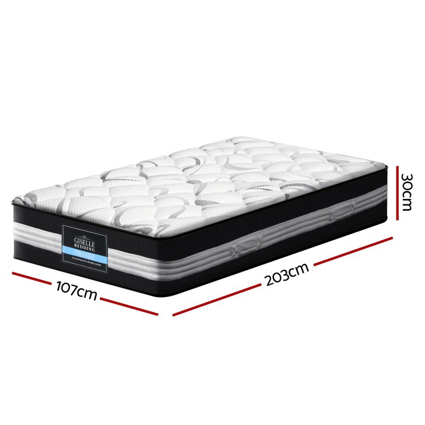 King Single Mattress Medium Firm 203x107cm