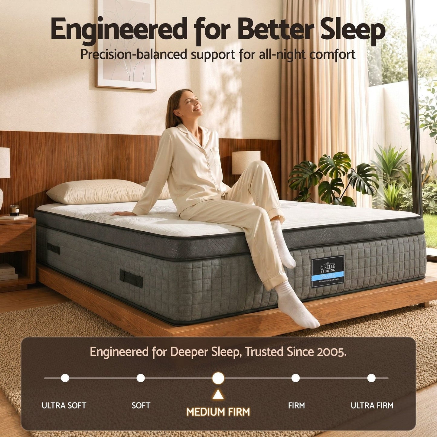 Double Mattress 37cm Dual-Zone Flippable | HomeAndLiving - 5