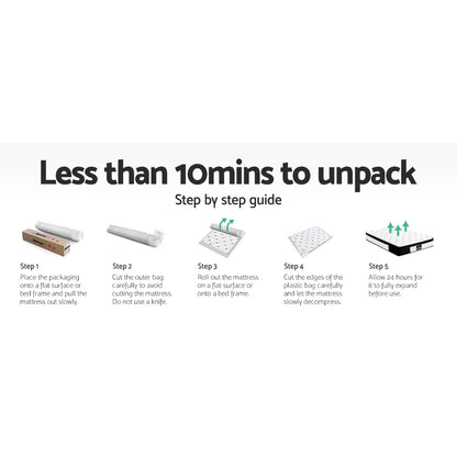 H&L 30cm Mattress Euro Top Double/Queen/King