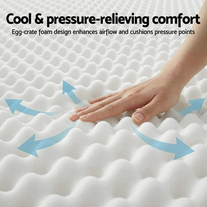 White mattress 107x203x20cm, view 7