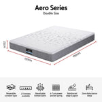 Double Mattress 23cm Pocket Spring Reversible | HomeAndLivin
