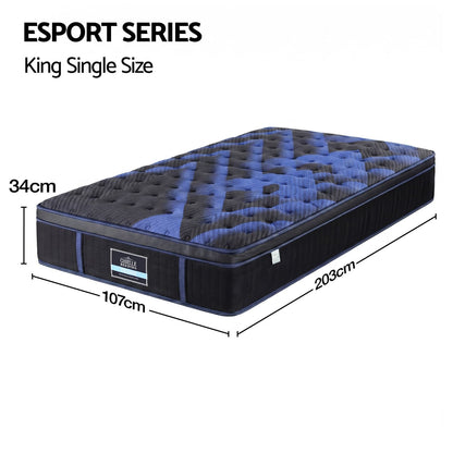 King Single Hybrid Mattress 34cm Cooling Gel | HomeAndLiving - 3