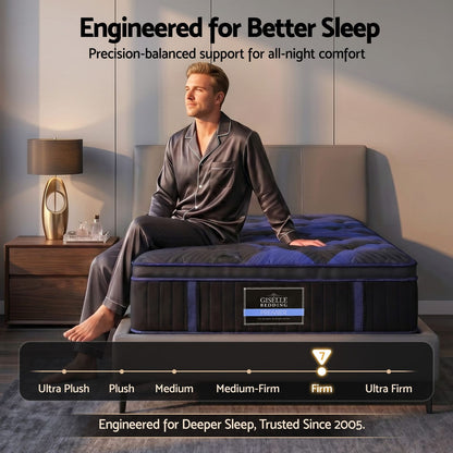 King Single Hybrid Mattress 34cm Cooling Gel | HomeAndLiving - 5