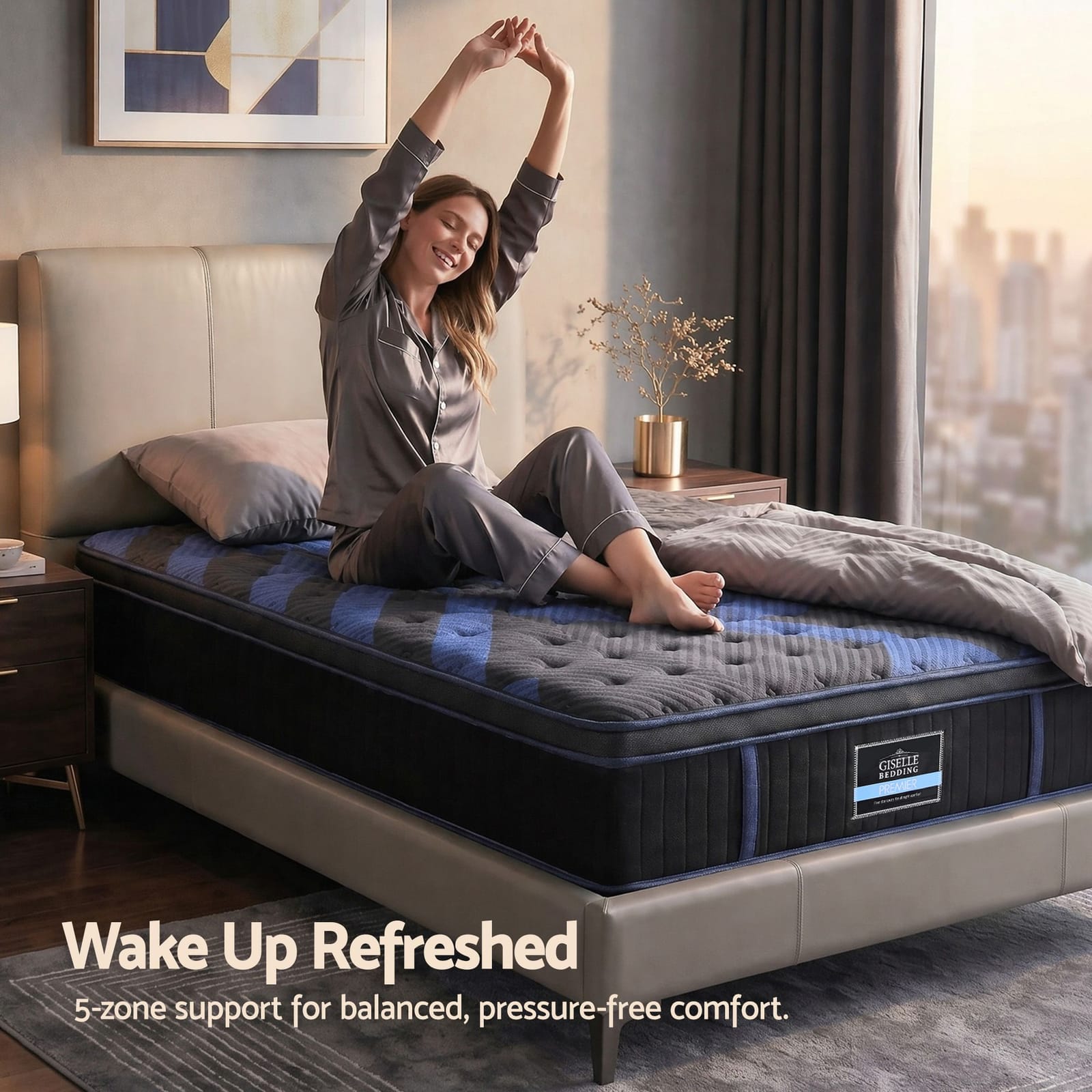 King Single Hybrid Mattress 34cm Cooling Gel | HomeAndLiving - 9