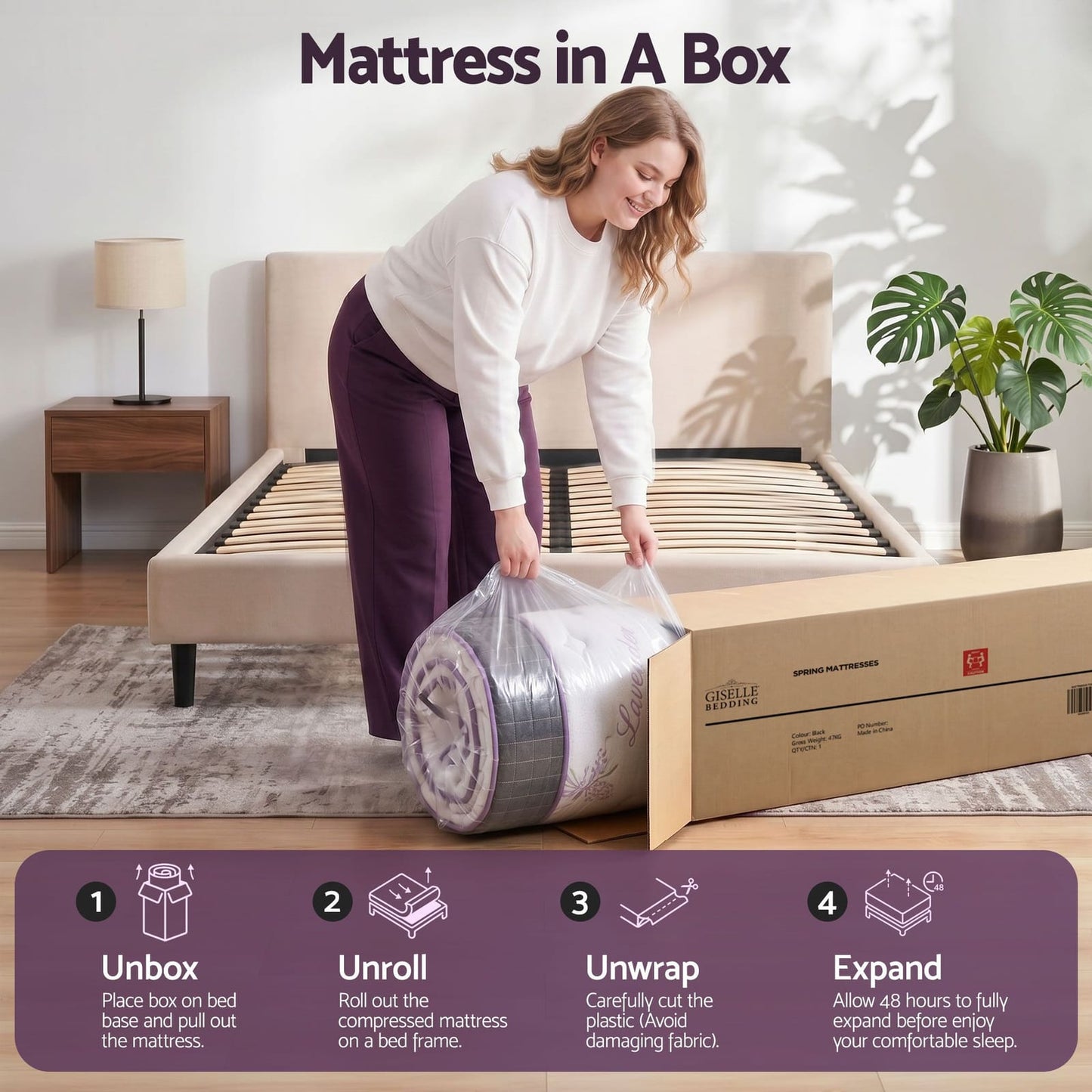 Double Euro Top Pocket Spring Mattress | HomeAndLiving - 11
